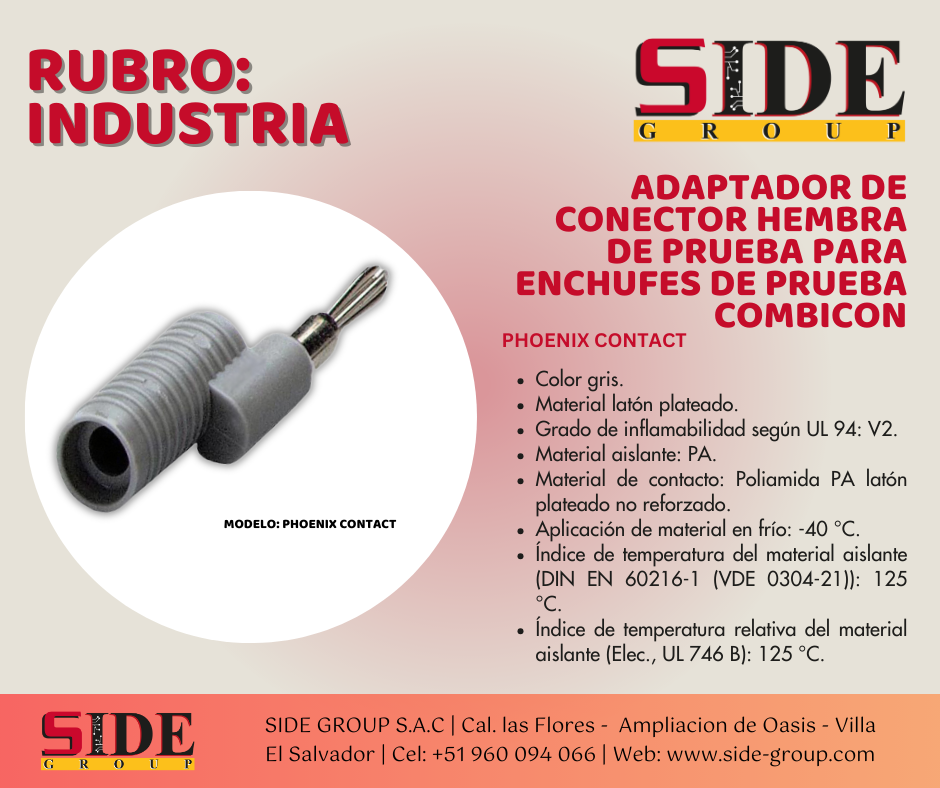 Adaptador de conector hembra