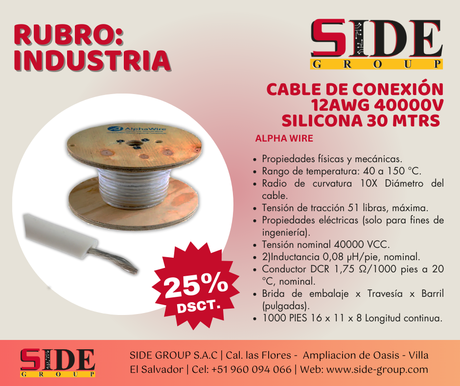 Cable Silicona